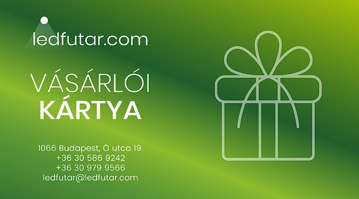 Vásárlói kártya előlap